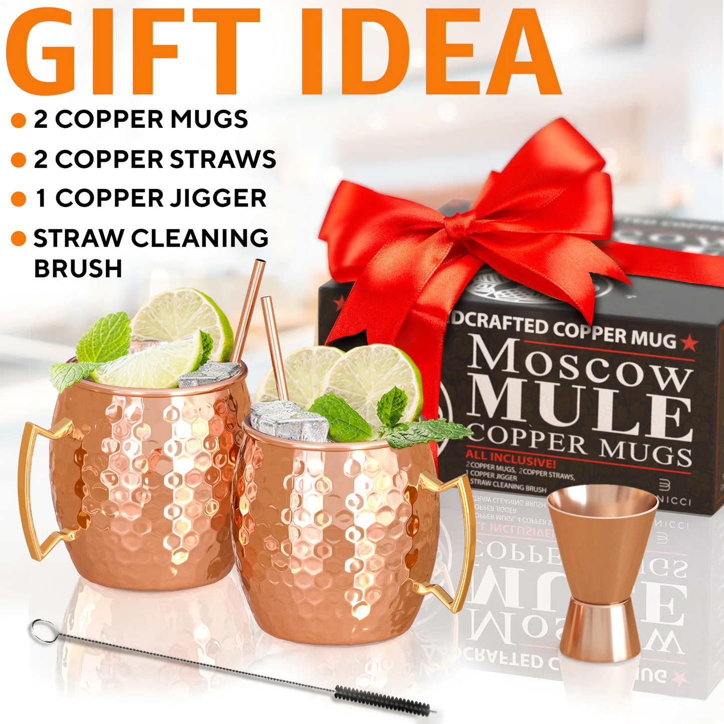 Moscow Mule Copper Mugs - Set of 2