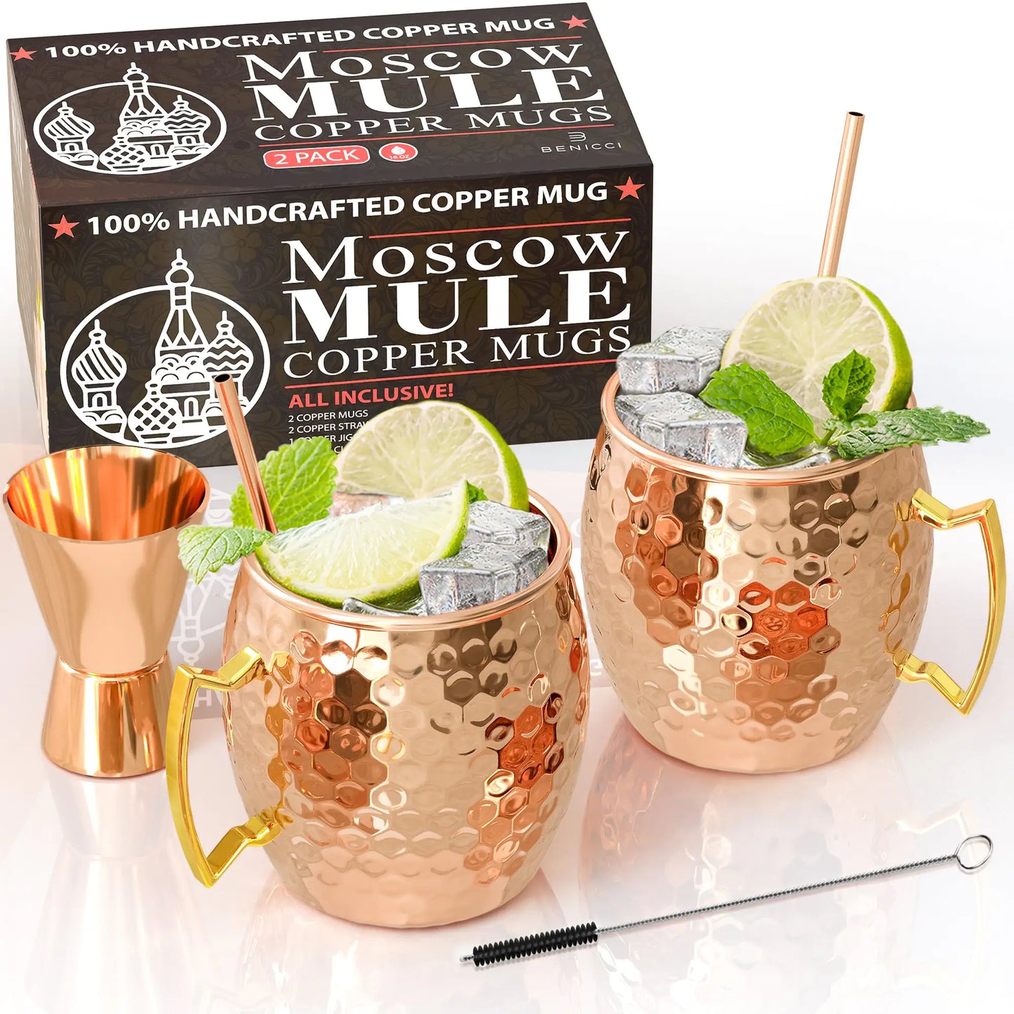 Moscow Mule Copper Mugs - Set of 2