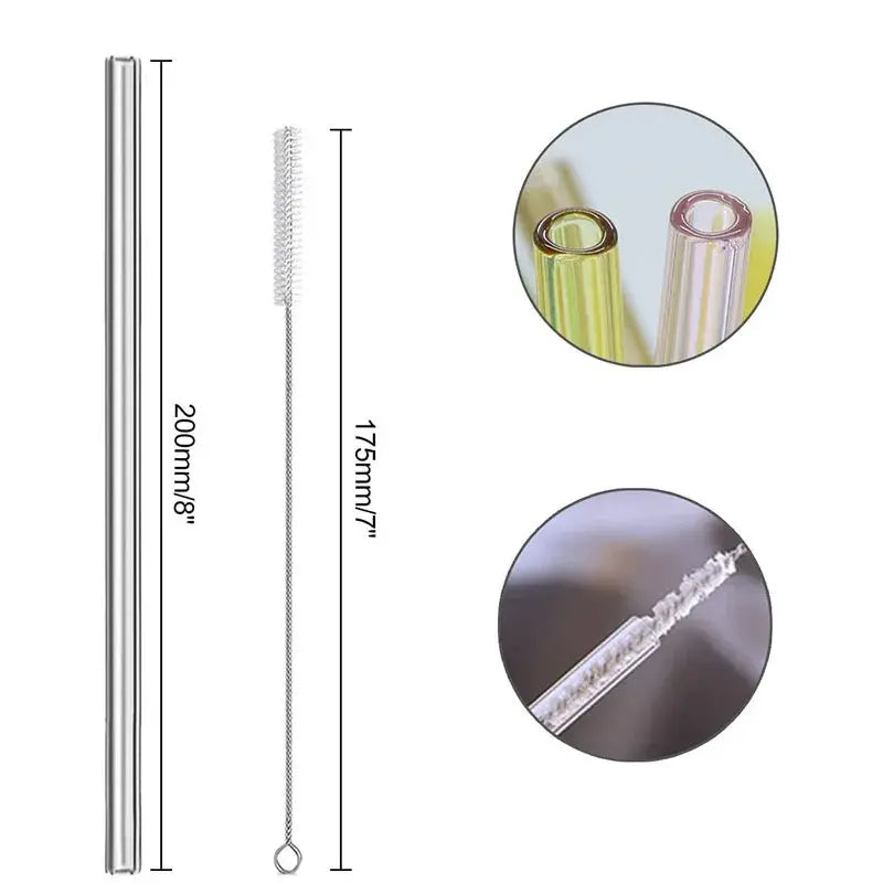 Reusable Glass Straws