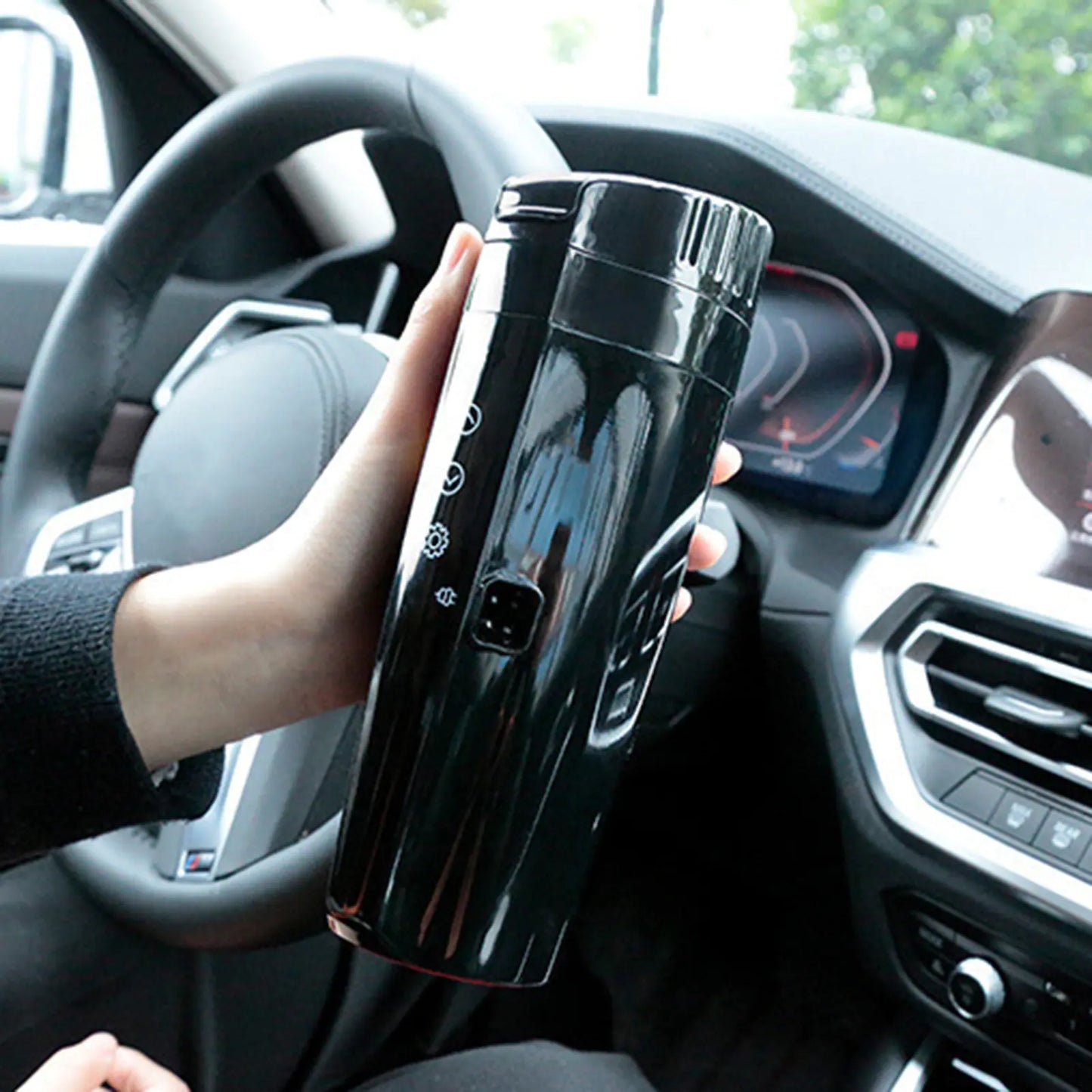 Car Heated Smart Tumbler With Temperature Control